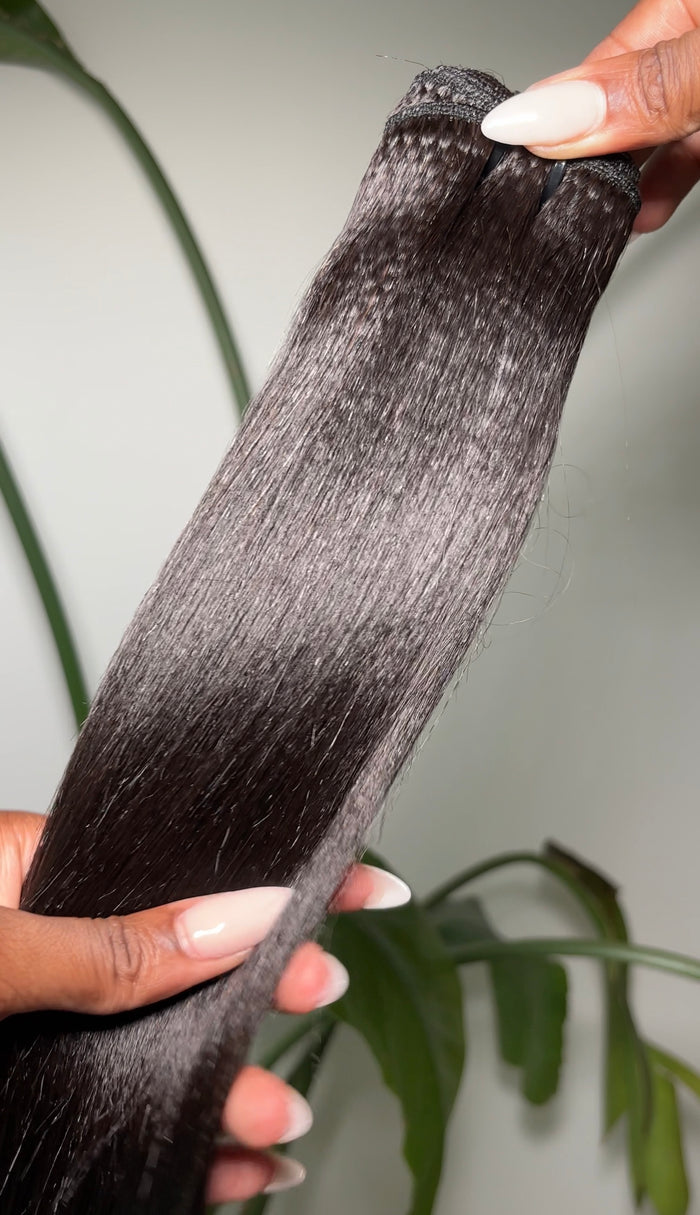 Yaki Straight Bundle - 22" / Natural Black